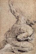 Pencil sketch of man-s back, Peter Paul Rubens